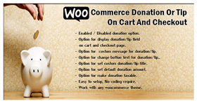 Donación de WooCommerce o sugerencia sobre el carrito y el pago